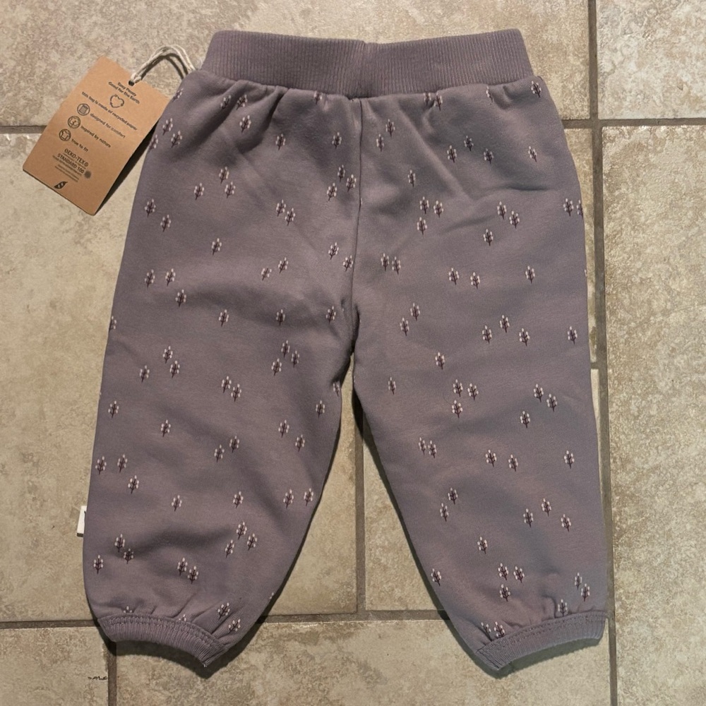 Organic Cotton Kids Joggers - Purple - Picture 6 of 7